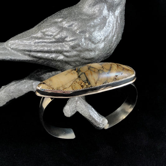 Utah Jasper + Sterling Silver Cuff Size Medium