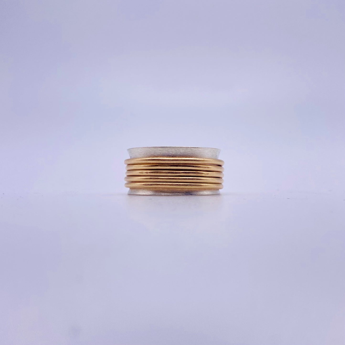 Golden Rings Fidget Spinner Ring