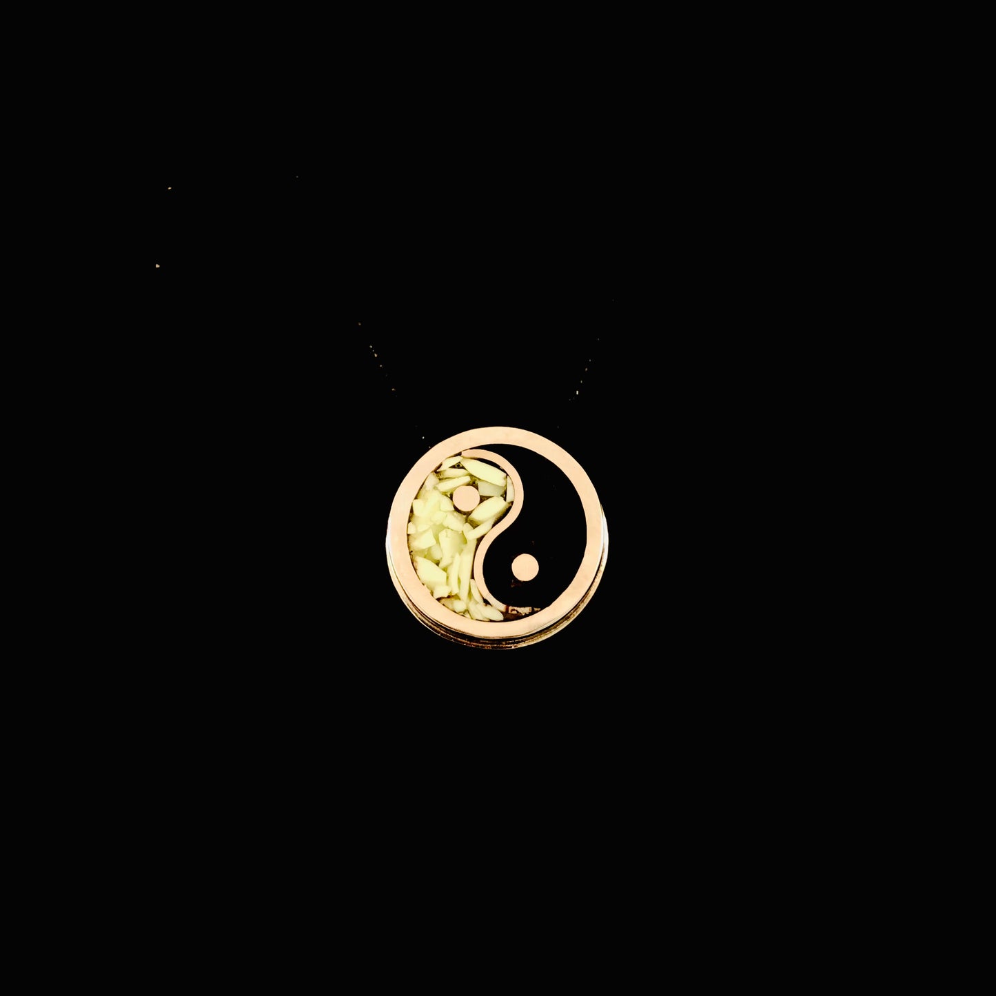 Yin To Yang Stone Inlay Ring or Pendant-MADE TO ORDER