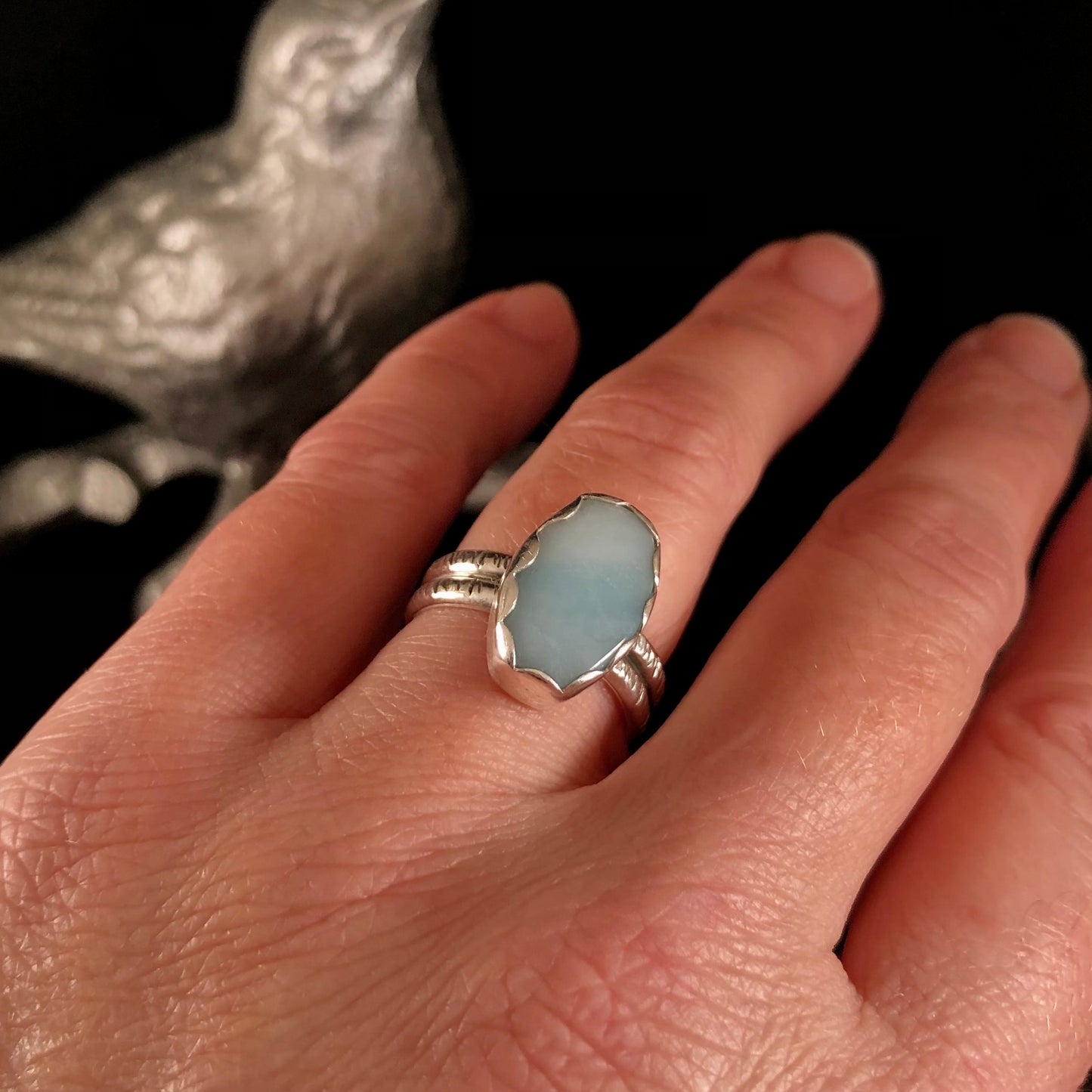 Amazonite Oval Rings