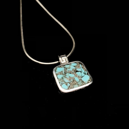 Ashes & Inlay Memorial pendant: MADE TO ORDER