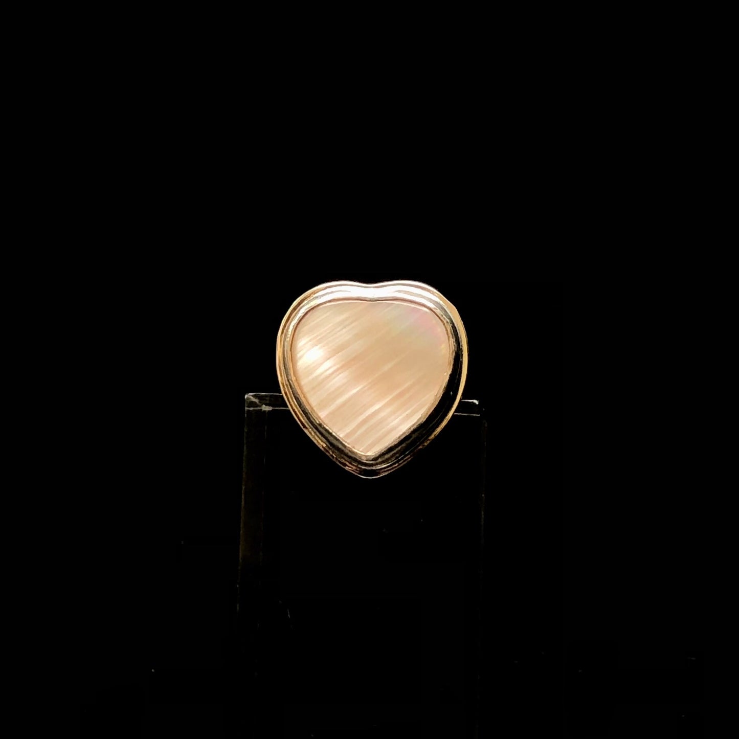 Mother of Pearl Heart Rings