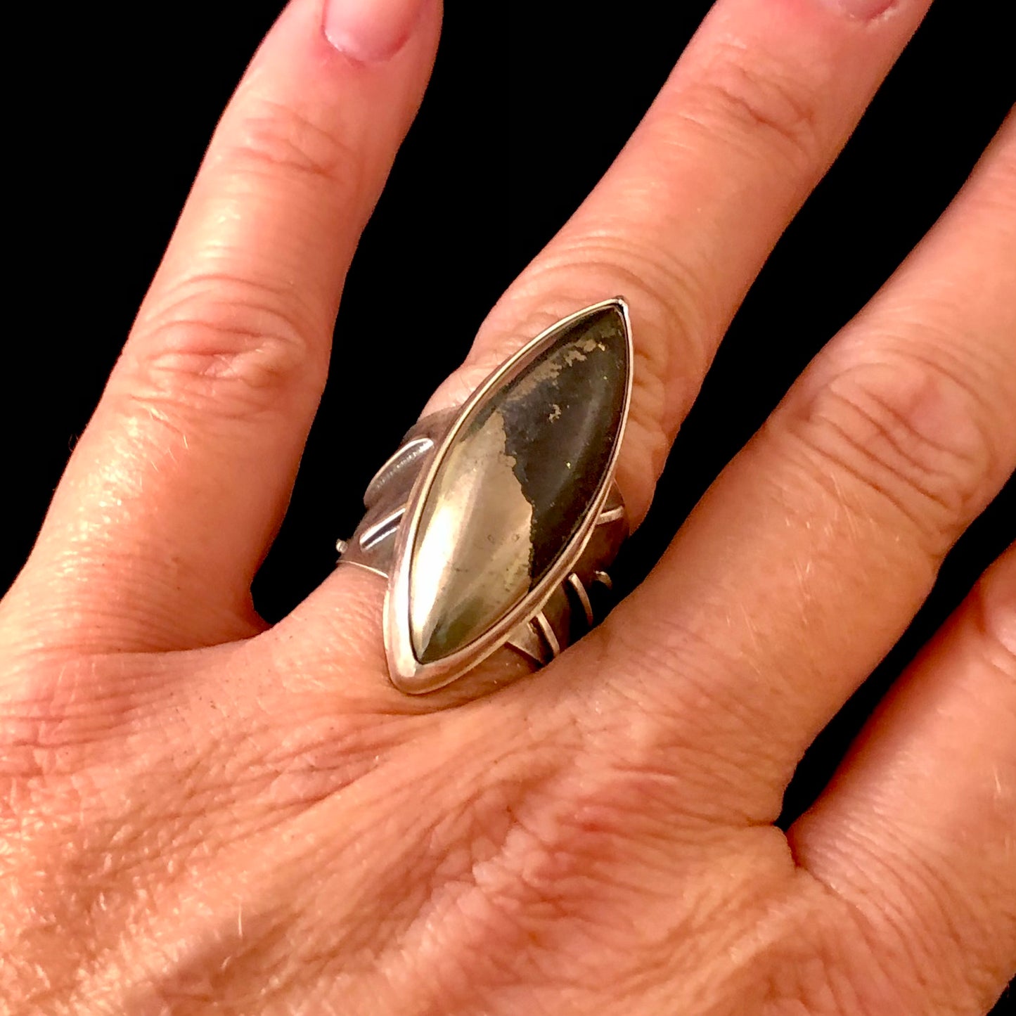 Apache Gold Party Ring: Size 7.5-8