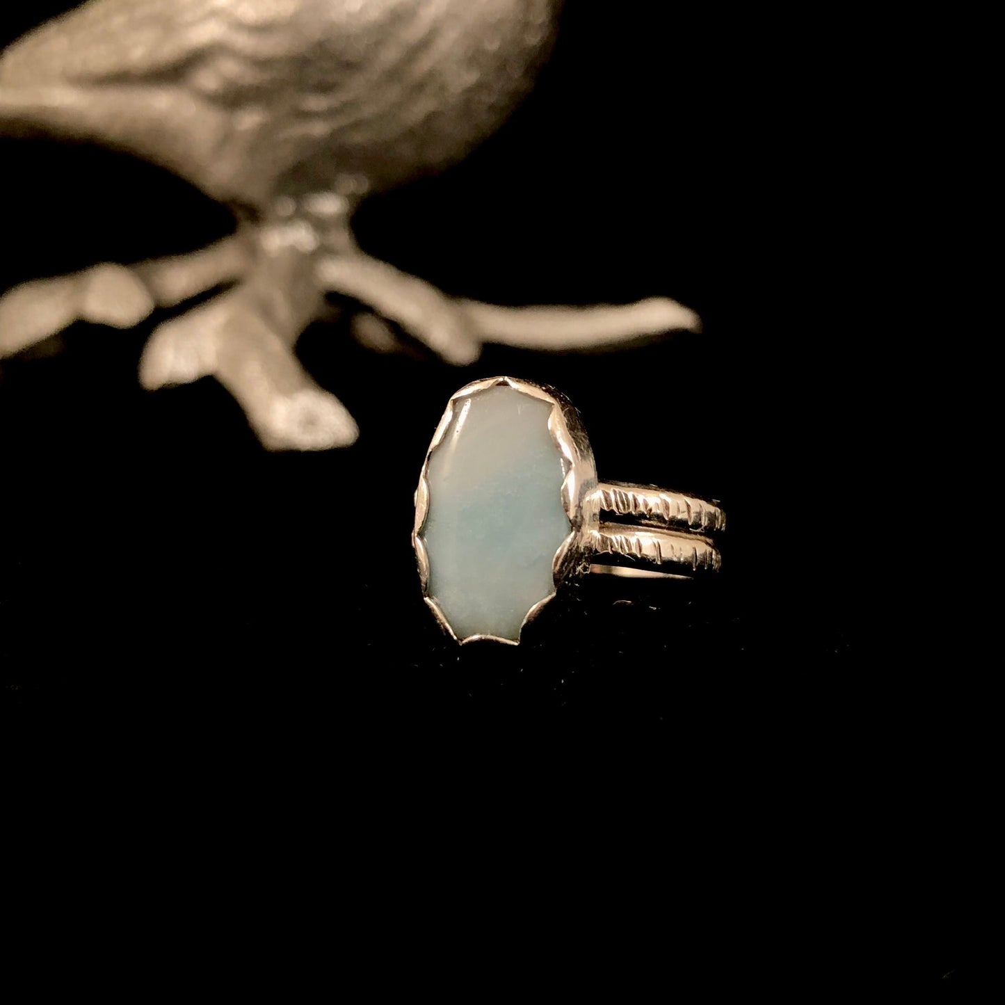 Amazonite Oval Rings