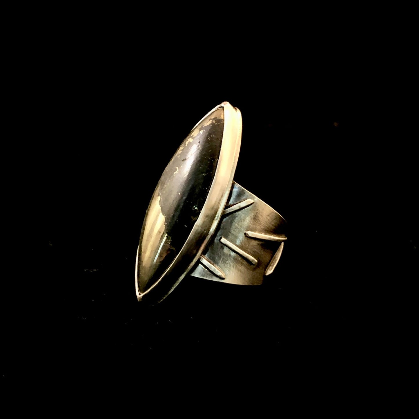 Apache Gold Party Ring: Size 7.5-8